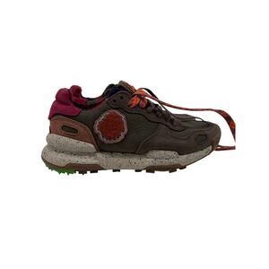 Satorisan Chacrona Premium Casual Sneakers Dark Green Brown Pink 5.5 Womens